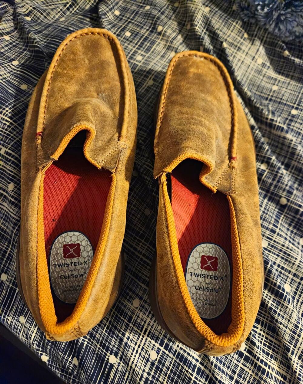 Twisted X CellSole Women's Brown Leather Slip-On Cushioned Comfort Shoes 9.5M